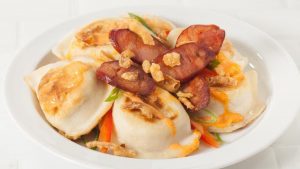 Recipe Perogies with Chorizo Sausage