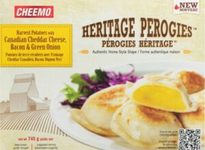 NEW CHEEMO Potato, Cheddar, Bacon Perogies. Heritage Style Premium Perogies.