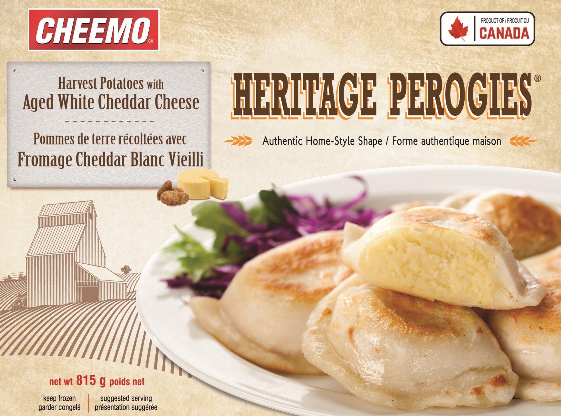 CHEEMO Heritage Perogies - Harvest Potatoes with Aged White Cheddar Cheese