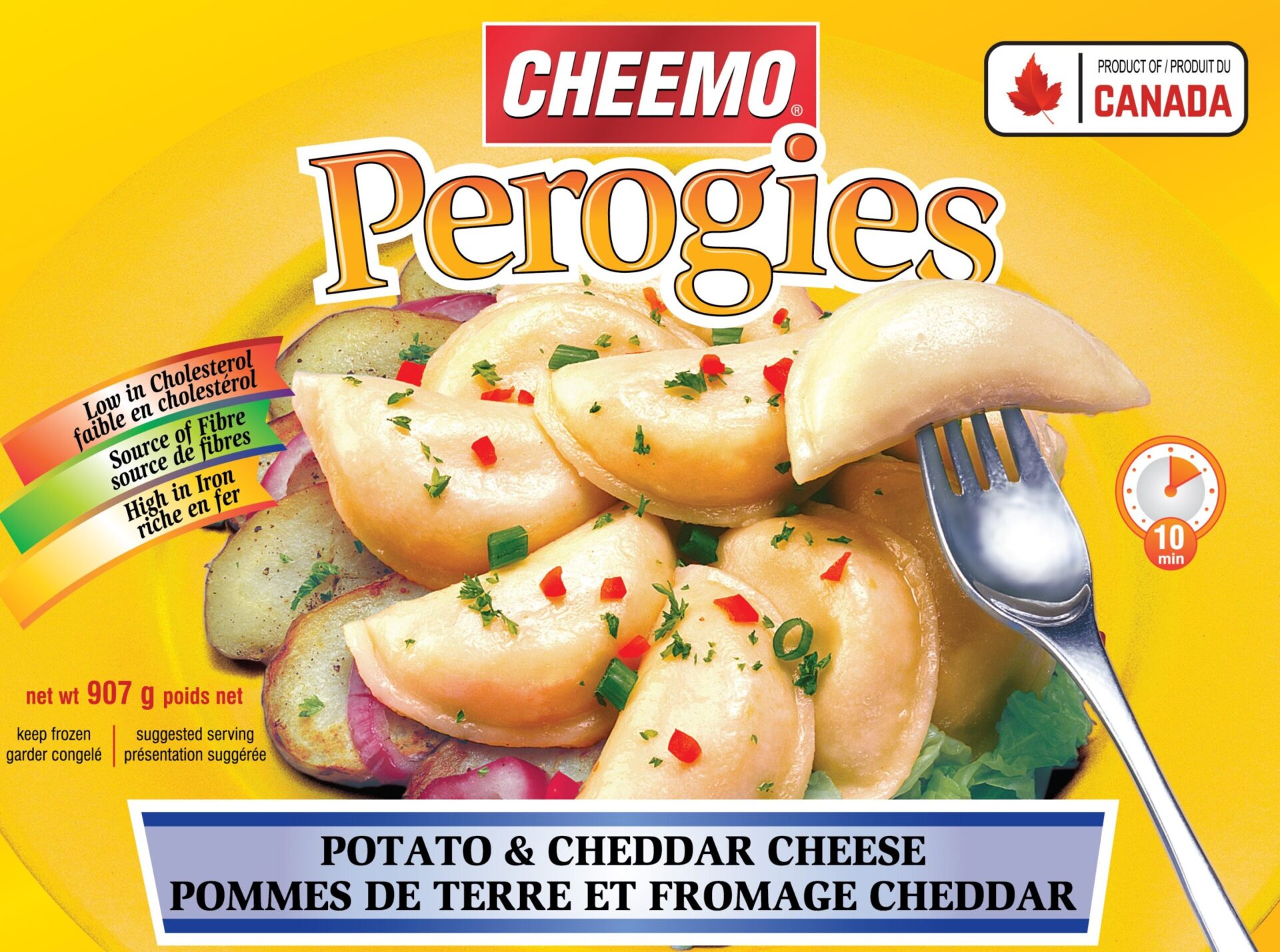 CHEEMO Perogies - Potato & Cheddar Cheese Best Selling Perogies Canada. Made In Canada Perogies.